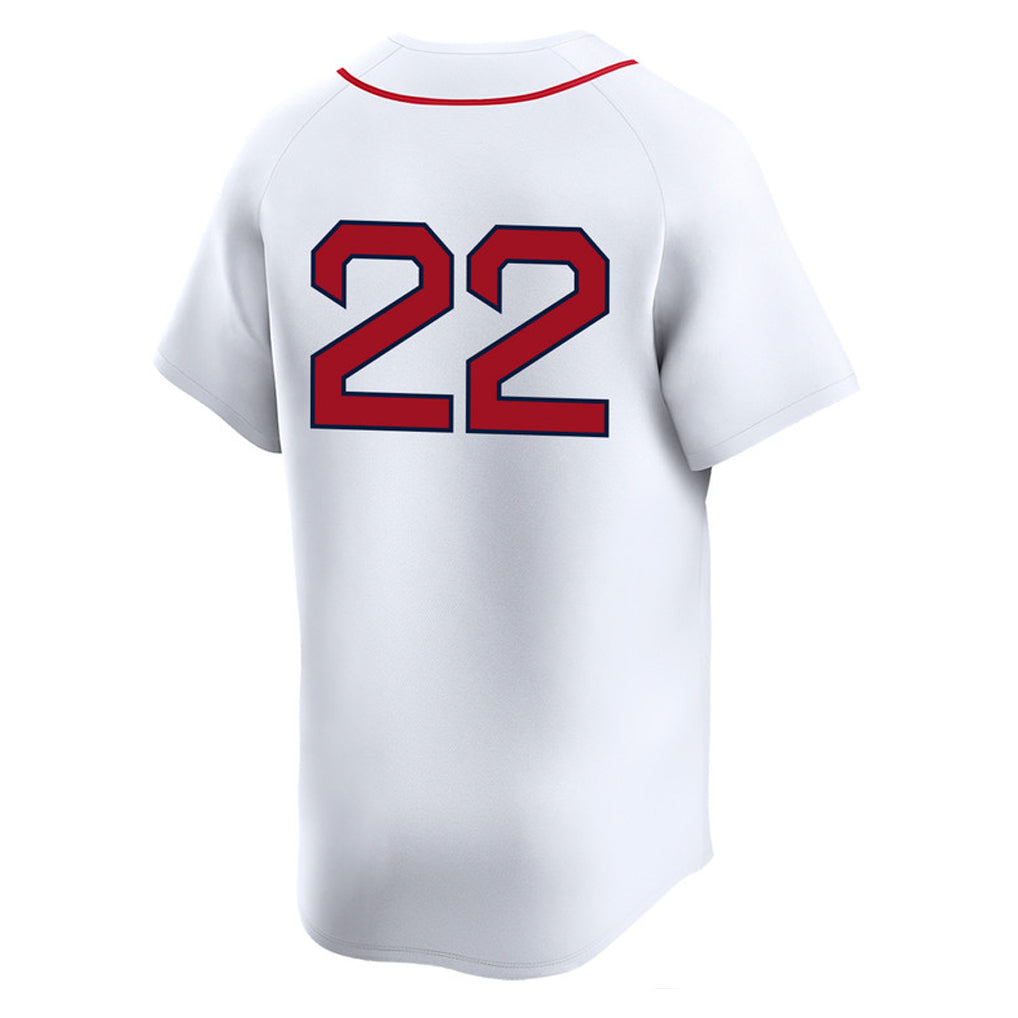 Friene B.Red Sox #22 Garrett Whitlock Player White Limited Home Game Stitched Jerseys