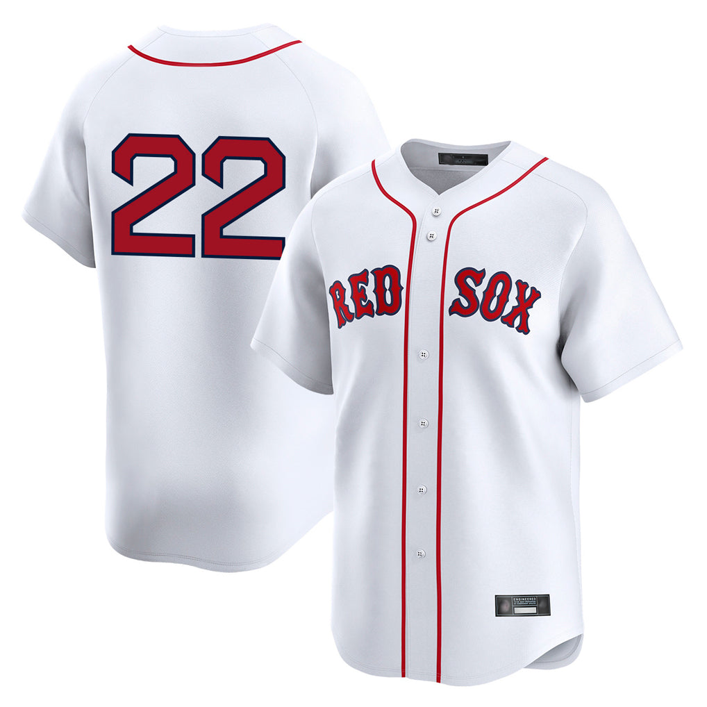 Friene B.Red Sox #22 Garrett Whitlock Player White Limited Home Game Stitched Jerseys