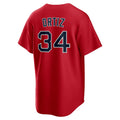 Friene B.Red Sox #34 David Ortiz Player Red Home Game Stitched Jerseys