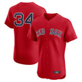 Friene B.Red Sox #34 David Ortiz Player Red Limited Elite Home Game Stitched Jerseys