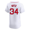 Friene B.Red Sox #34 David Ortiz Player White Limited Elite Home Game Stitched Jerseys