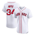 Friene B.Red Sox #34 David Ortiz Player White Limited Elite Home Game Stitched Jerseys