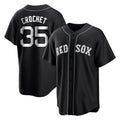 Friene B.Red Sox #35 Garrett Crochet Player Black Home Game Stitched Jerseys