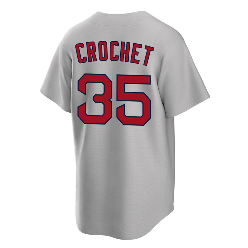 Friene B.Red Sox #35 Garrett Crochet Player Gray Road Home Game Stitched Jerseys