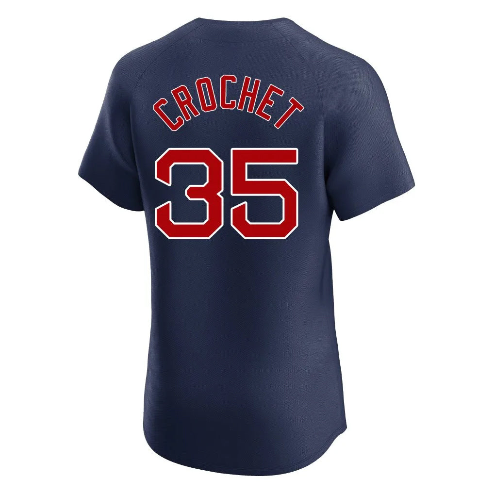 Friene B.Red Sox #35 Garrett Crochet Player Navy Limited Elite Home Game Stitched Jerseys