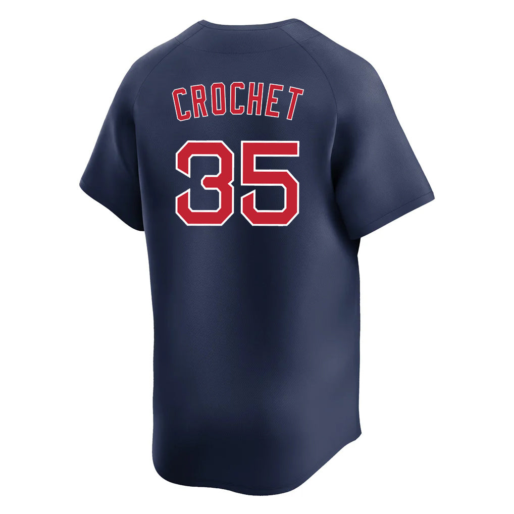 Friene B.Red Sox #35 Garrett Crochet Player Navy Limited Home Game Stitched Jerseys
