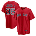 Friene B.Red Sox #35 Garrett Crochet Player Red Home Game Stitched Jerseys