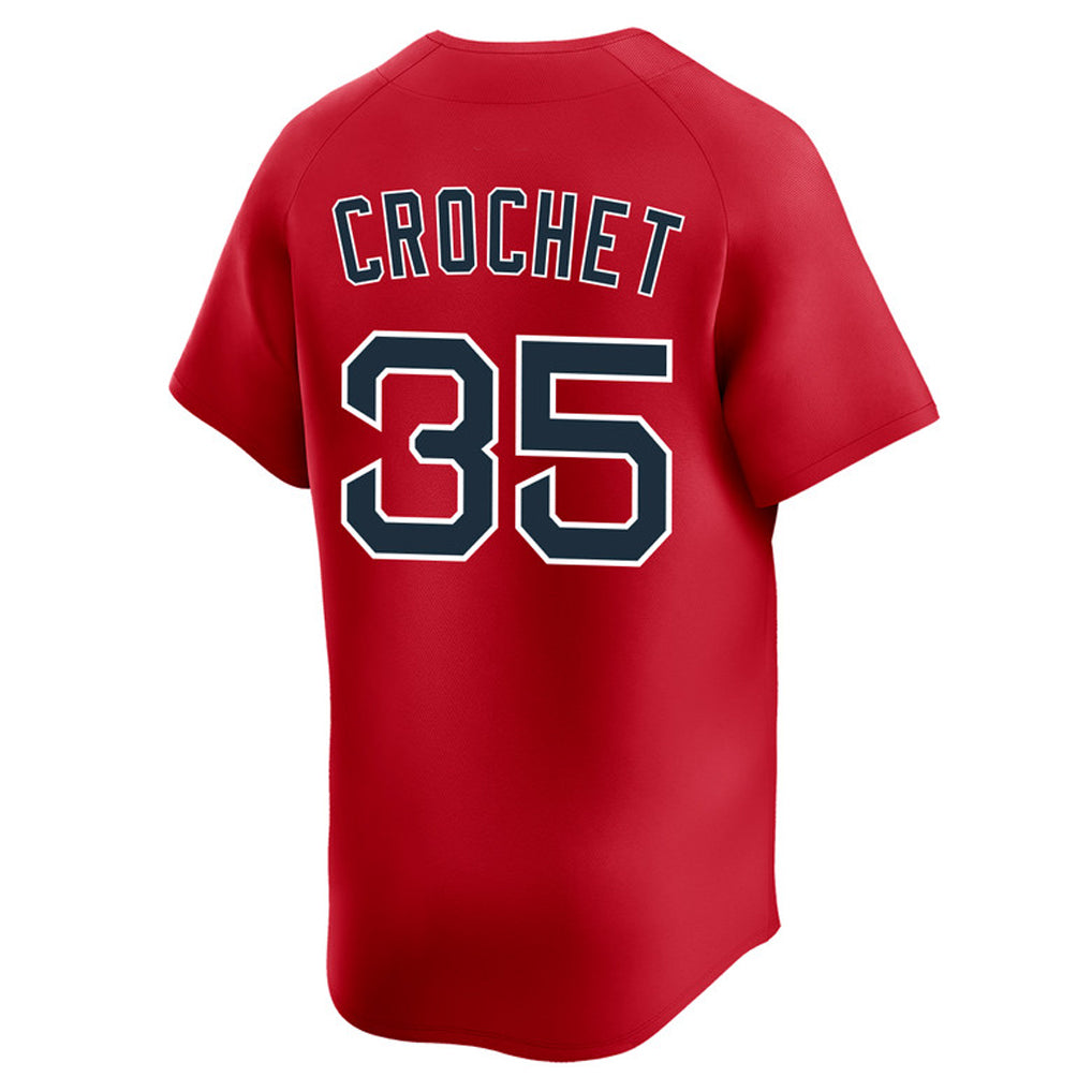 Friene B.Red Sox #35 Garrett Crochet Player Red Limited Home Game Stitched Jerseys