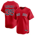 Friene B.Red Sox #35 Garrett Crochet Player Red Limited Home Game Stitched Jerseys