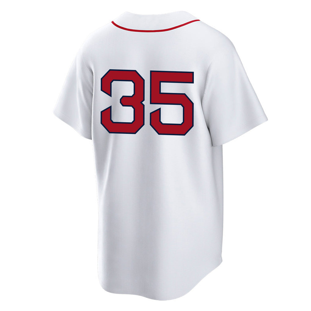 Friene B.Red Sox #35 Garrett Crochet Player White Home Game Stitched Jerseys