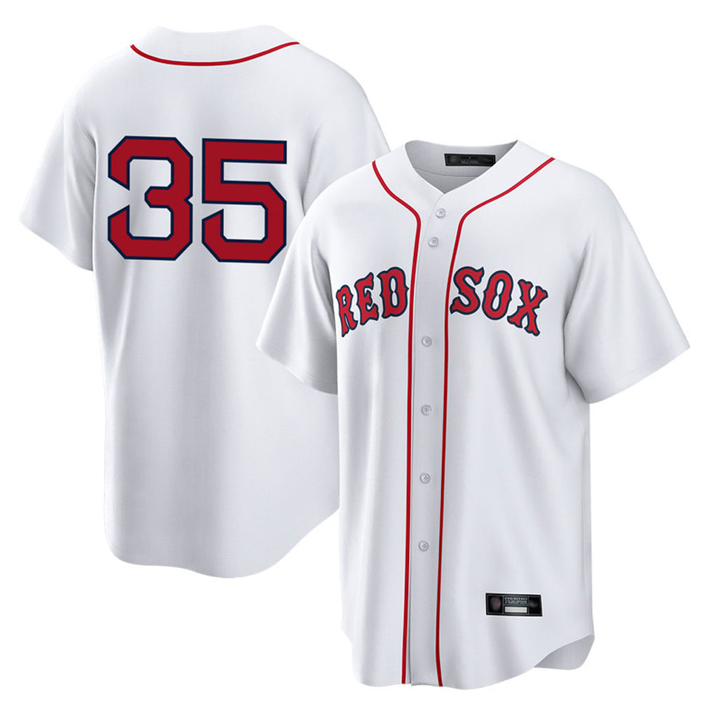 Friene B.Red Sox #35 Garrett Crochet Player White Home Game Stitched Jerseys