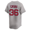 Friene B.Red Sox #36 Triston Casas Player Gray Road Limited Home Game Stitched Jerseys
