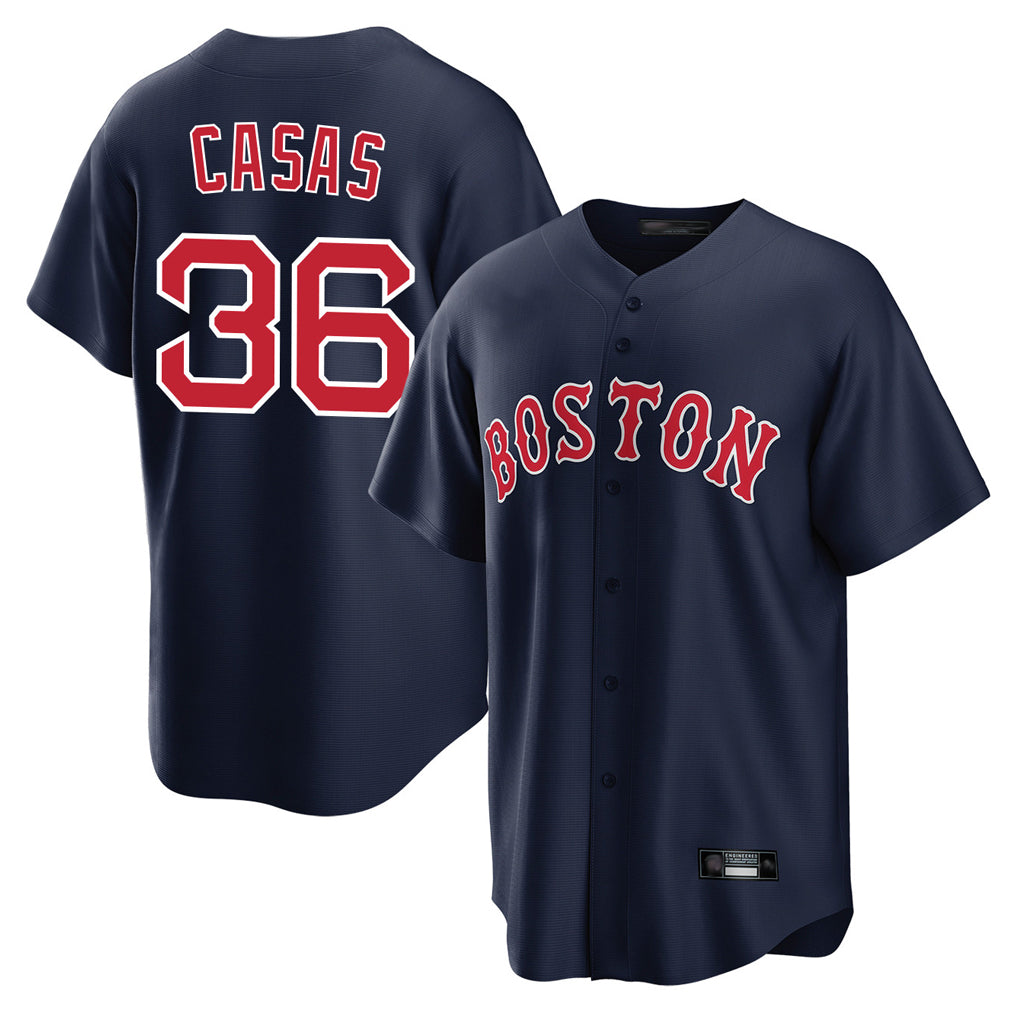 Friene B.Red Sox #36 Triston Casas Player Navy Home Game Stitched Jerseys
