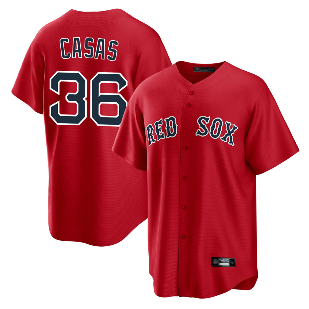 Friene B.Red Sox #36 Triston Casas Player Red Home Game Stitched Jerseys