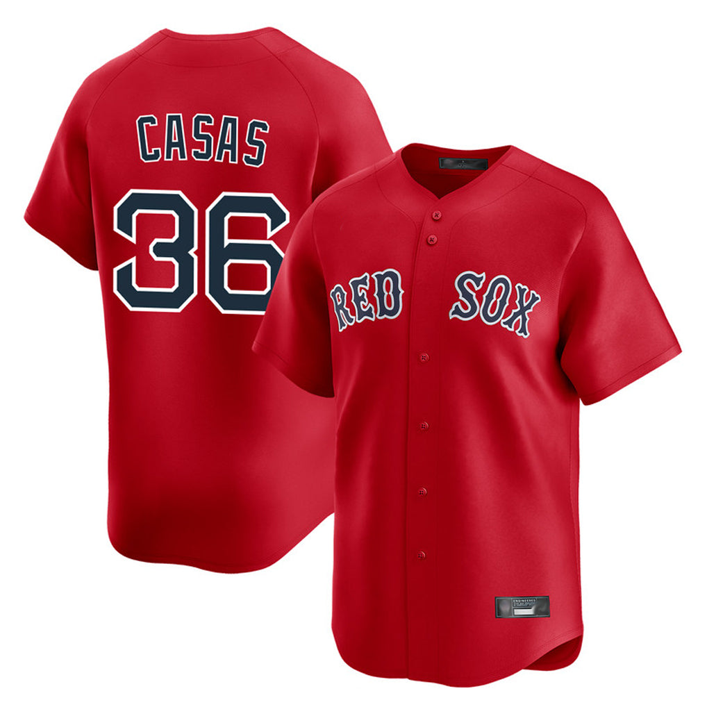 Friene B.Red Sox #36 Triston Casas Player Red Limited Home Game Stitched Jerseys