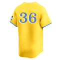 Friene B.Red Sox #36 Triston Casas Player Yellow Limited Home Game Stitched Jerseys