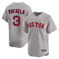 Friene B.Red Sox #3 Ceddanne Rafaela Player Gray Road Limited Home Game Stitched Jerseys