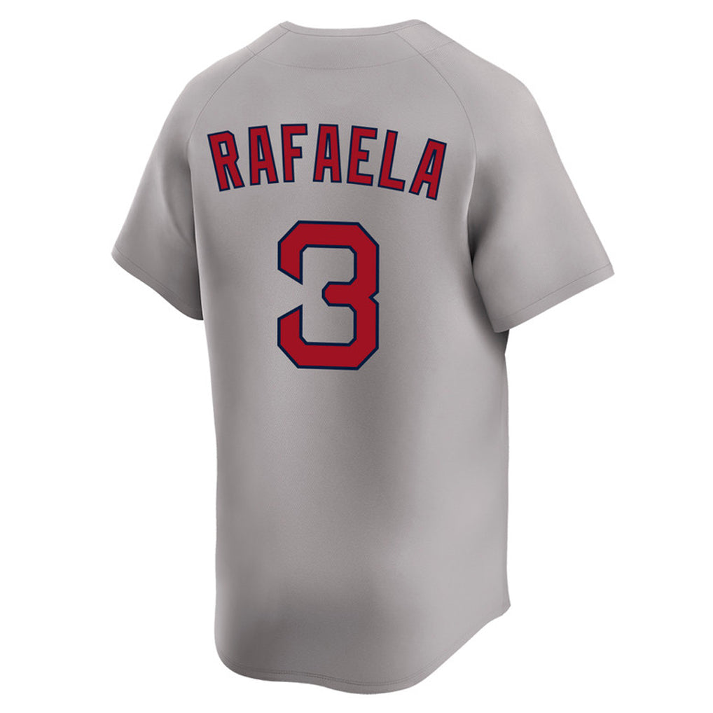 Friene B.Red Sox #3 Ceddanne Rafaela Player Gray Road Limited Home Game Stitched Jerseys