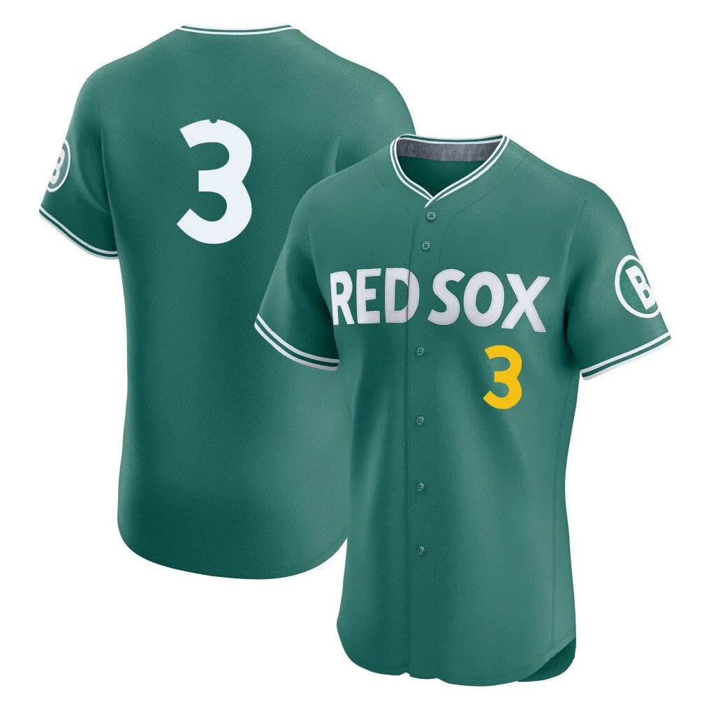 Friene B.Red Sox #3 Ceddanne Rafaela Player Green City Connect Limited Elite Home Game Stitched Jerseys