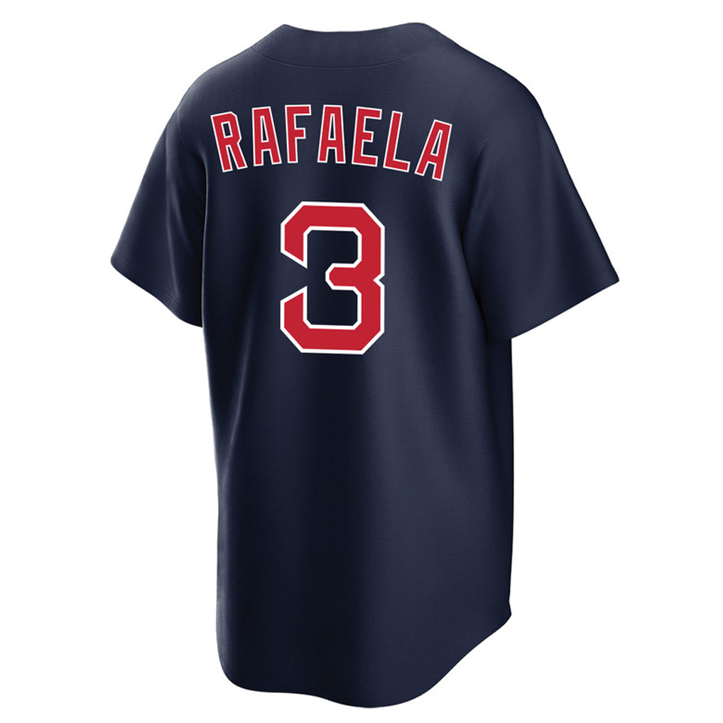 Friene B.Red Sox #3 Ceddanne Rafaela Player Navy Home Game Stitched Jerseys