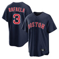 Friene B.Red Sox #3 Ceddanne Rafaela Player Navy Home Game Stitched Jerseys