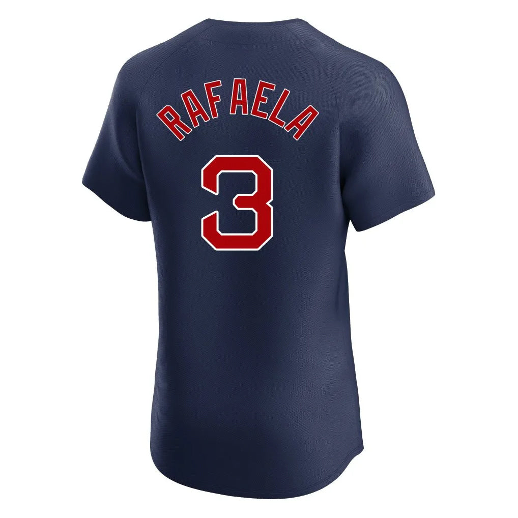 Friene B.Red Sox #3 Ceddanne Rafaela Player Navy Limited Elite Home Game Stitched Jerseys
