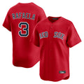 Friene B.Red Sox #3 Ceddanne Rafaela Player Red Limited Home Game Stitched Jerseys