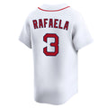 Friene B.Red Sox #3 Ceddanne Rafaela Player White Limited Home Game Stitched Jerseys