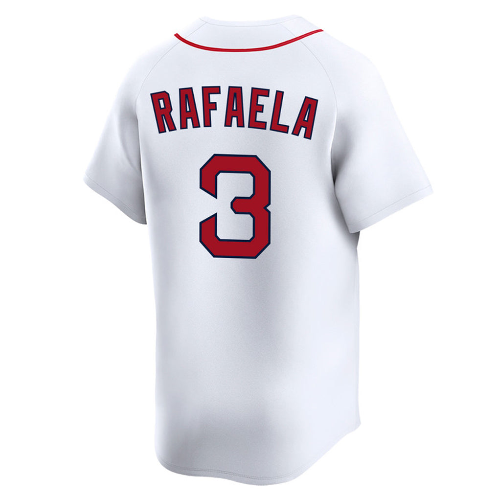 Friene B.Red Sox #3 Ceddanne Rafaela Player White Limited Home Game Stitched Jerseys