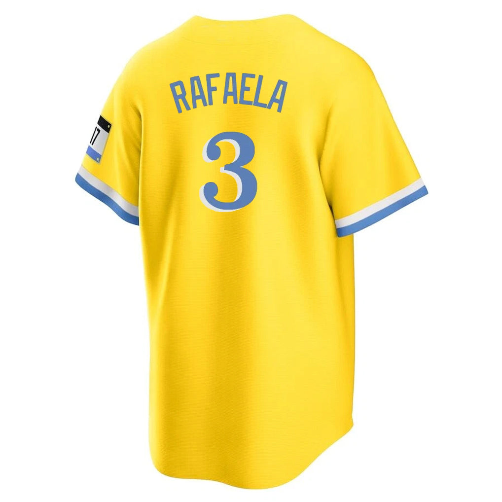 Friene B.Red Sox #3 Ceddanne Rafaela Player Yellow Home Game Stitched Jerseys