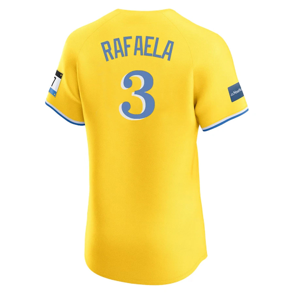 Friene B.Red Sox #3 Ceddanne Rafaela Player Yellow Limited Elite Home Game Stitched Jerseys