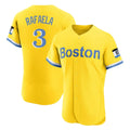 Friene B.Red Sox #3 Ceddanne Rafaela Player Yellow Limited Elite Home Game Stitched Jerseys