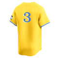 Friene B.Red Sox #3 Ceddanne Rafaela Player Yellow Limited Home Game Stitched Jerseys