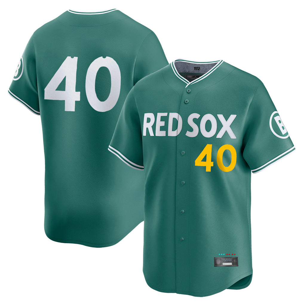 Friene B.Red Sox #40 Willson Contreras Player Green City Connect Limited Home Game Stitched Jerseys