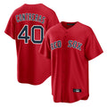 Friene B.Red Sox #40 Willson Contreras Player Red Home Game Stitched Jerseys