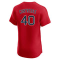 Friene B.Red Sox #40 Willson Contreras Player Red Limited Elite Home Game Stitched Jerseys