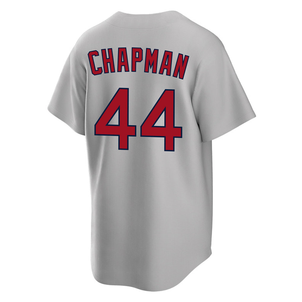 Friene B.Red Sox #44 Aroldis Chapman Player Gray Road Home Game Stitched Jerseys