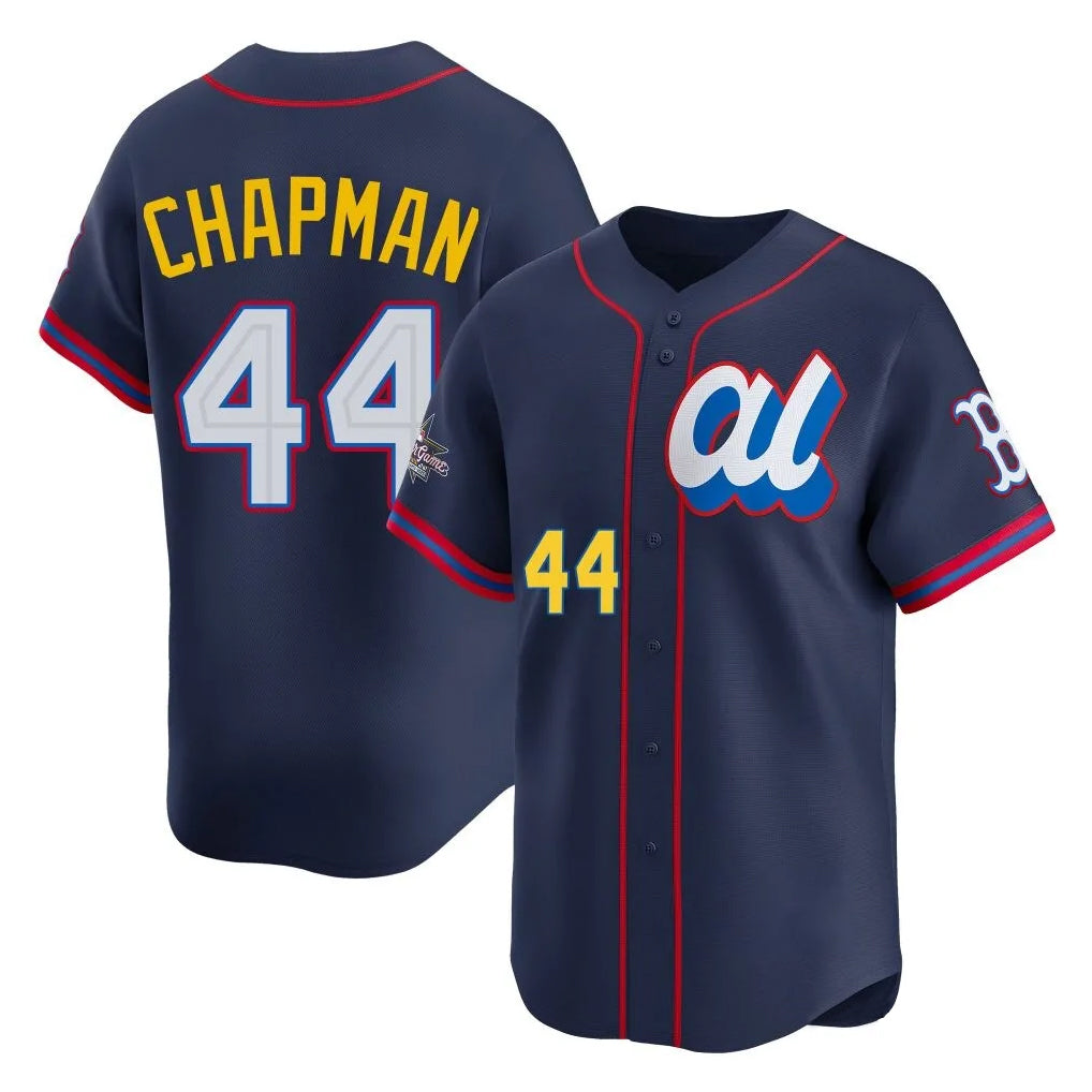 Friene B.Red Sox #44 Aroldis Chapman Player Navy American League All-Star Edition Game Stitched Jerseys