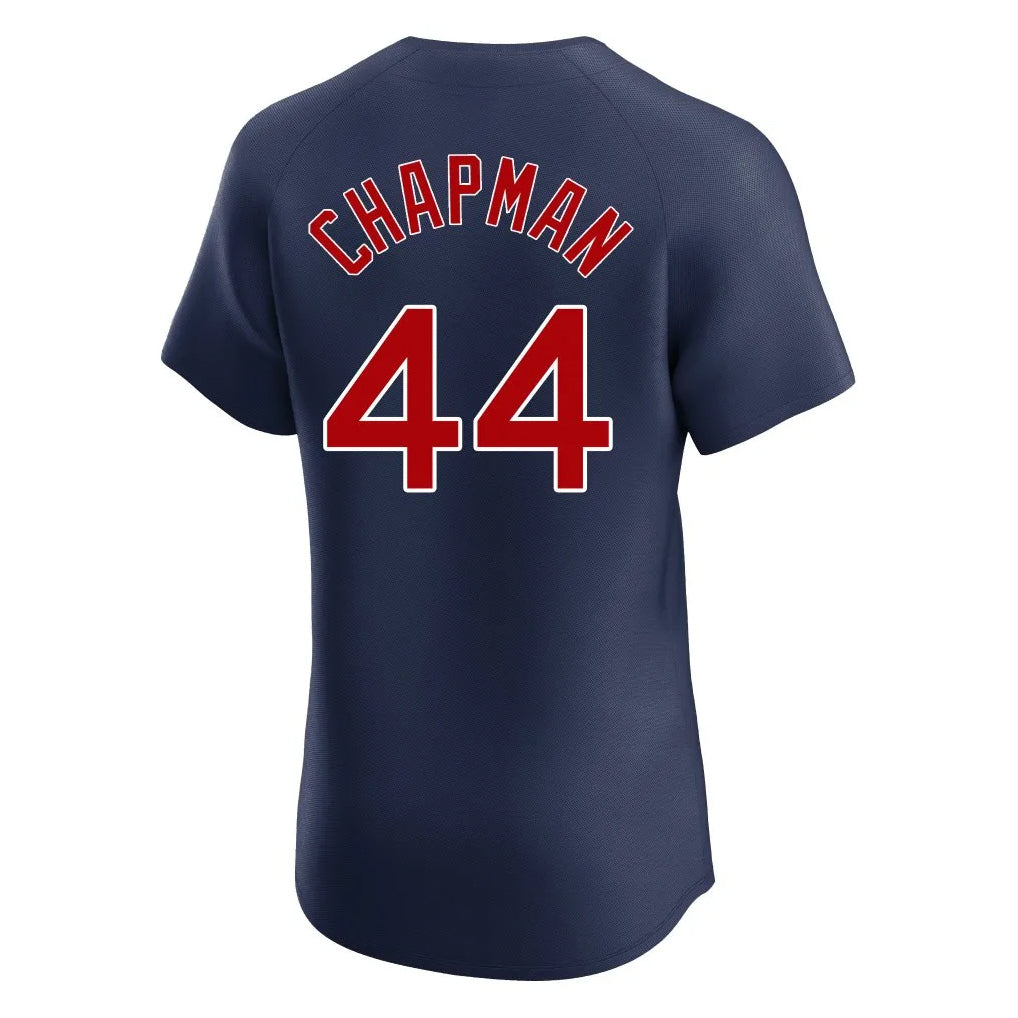 Friene B.Red Sox #44 Aroldis Chapman Player Navy Limited Elite Home Game Stitched Jerseys