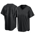 Friene B.Red Sox #49 Tim Wakefield Player Black T-shirt Home Game Stitched Jerseys