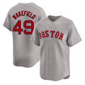 Friene B.Red Sox #49 Tim Wakefield Player Gray Road Limited Home Game Stitched Jerseys