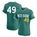 Friene B.Red Sox #49 Tim Wakefield Player Green City Connect Limited Elite Home Game Stitched Jerseys