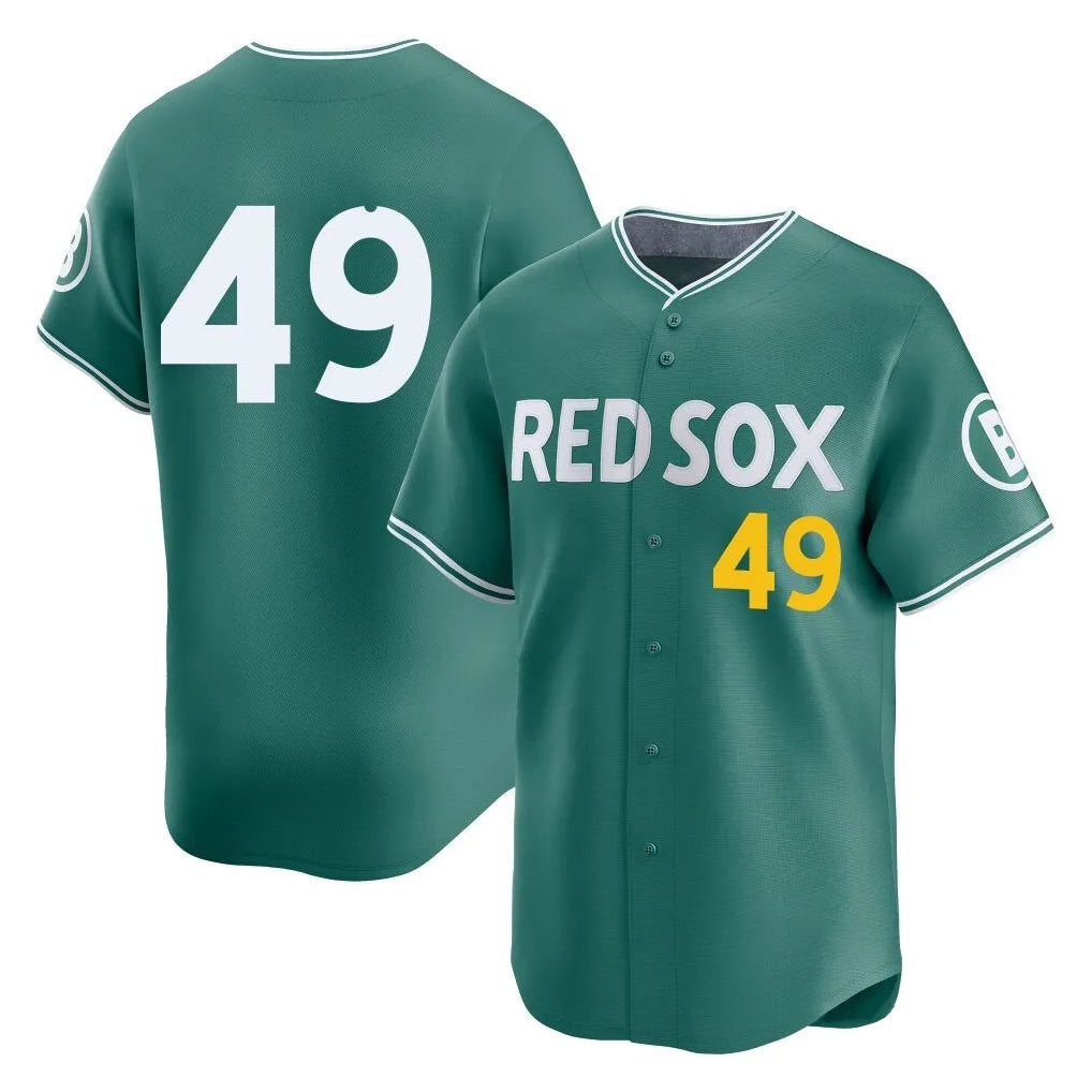 Friene B.Red Sox #49 Tim Wakefield Player Green City Connect Limited Home Game Stitched Jerseys
