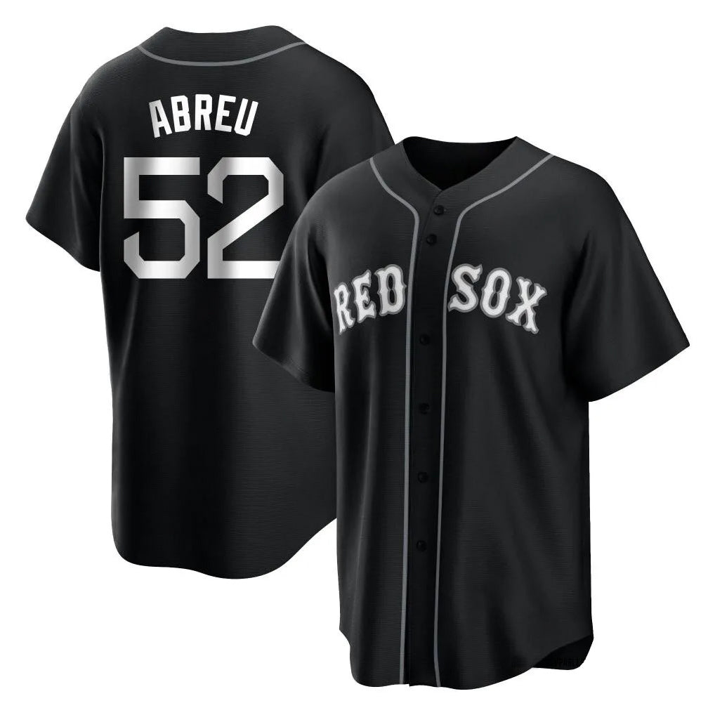 Friene B.Red Sox #52 Wilyer Abreu Player Black Home Game Stitched Jerseys