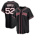 Friene B.Red Sox #52 Wilyer Abreu Player Black Out Home Game Stitched Jerseys