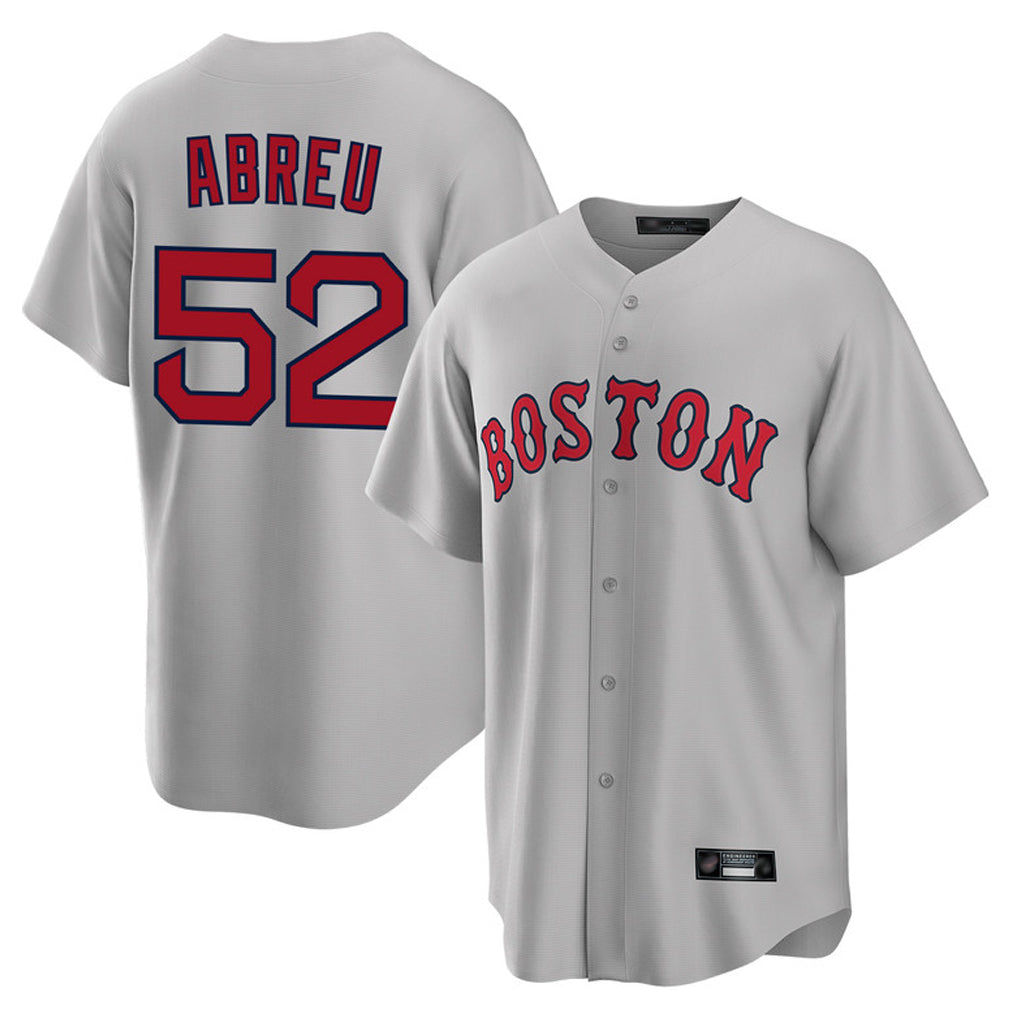 Friene B.Red Sox #52 Wilyer Abreu Player Gray Road Home Game Stitched Jerseys