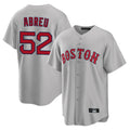 Friene B.Red Sox #52 Wilyer Abreu Player Gray Road Home Game Stitched Jerseys