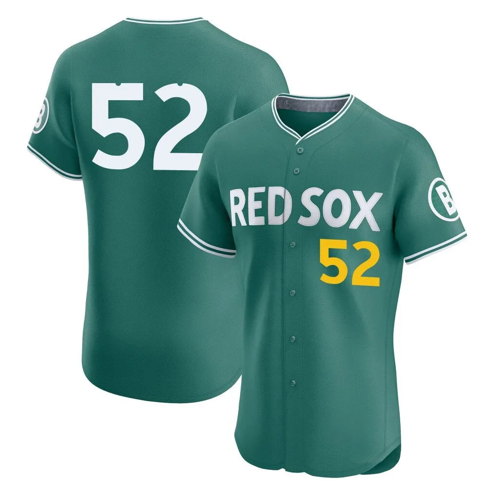 Friene B.Red Sox #52 Wilyer Abreu Player Green City Connect Limited Elite Home Game Stitched Jerseys