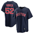 Friene B.Red Sox #52 Wilyer Abreu Player Navy Home Game Stitched Jerseys