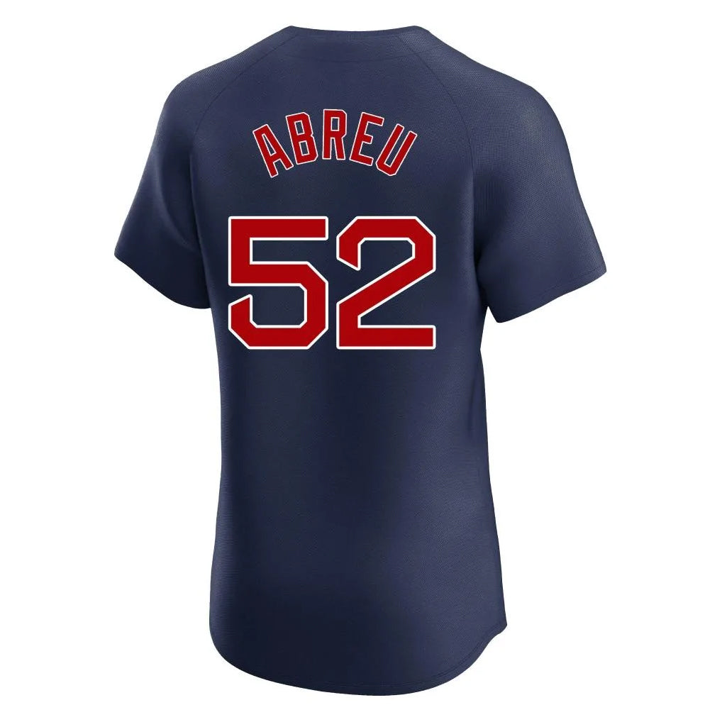 Friene B.Red Sox #52 Wilyer Abreu Player Navy Limited Elite Home Game Stitched Jerseys